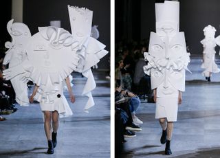 ‘They’re very 3D, very sculptural, but still wearable,’ Snoeren explained before the show.