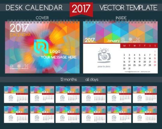 3 free calendar template designs for 2017 | Creative Bloq