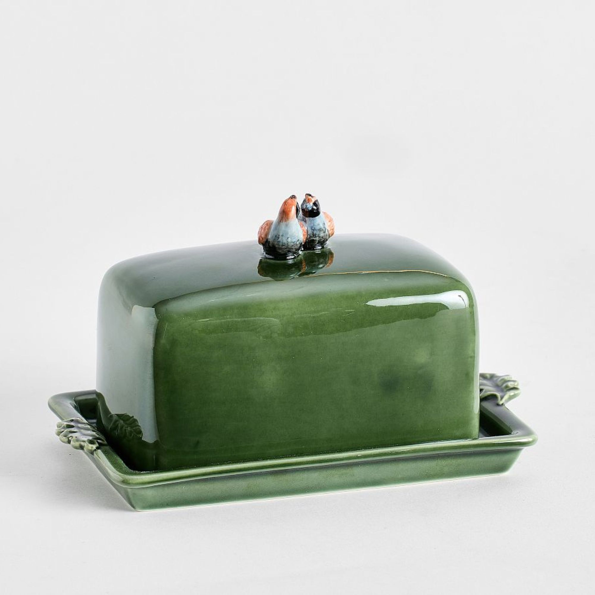 Fantastical Forest Stoneware Butter Dish