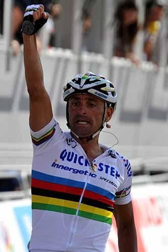 World beater: Paolo Bettini (Quick Step) is clearly in fine form ahead of this month's UCI World Road Championships.