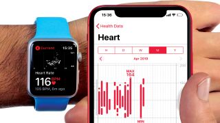 Apple Watch with iPhone Health app
