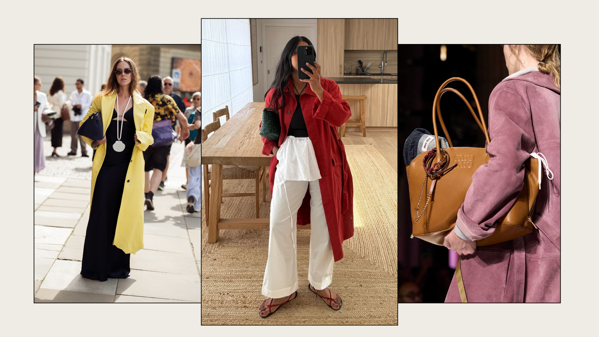 A collage showcasing the rope accessories trend.