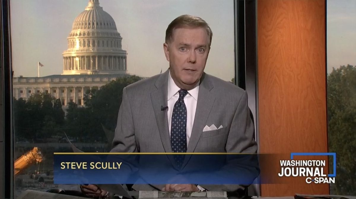 Steve Scully during a C-SPAN broadcast.