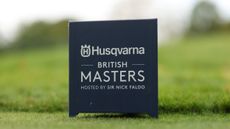 A British Masters tee marker