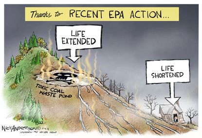 Editorial Cartoon U.S. New EPA Action Life Shortened