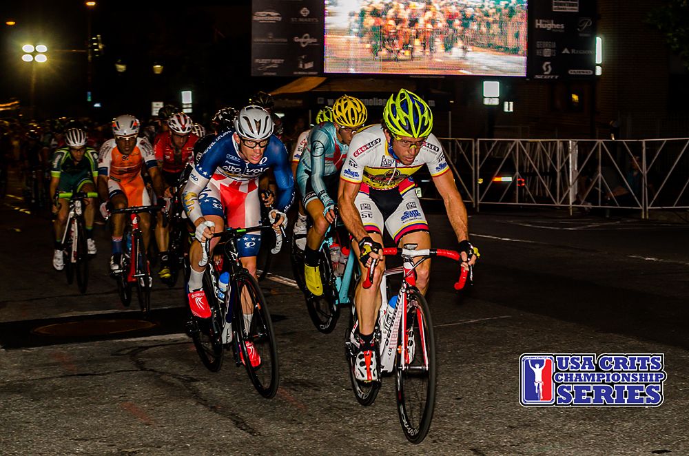 Emile Abraham (Texas Road House) leads the group up the hill