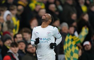 Raheem Sterling scored a hat-trick at Norwich last weekend (Joe Giddens/PA).