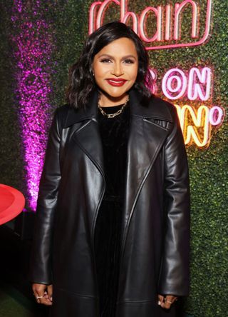 Mindy Kaling attends the 2023 ChainFEST Gourmet Chain Food Festival VIP Night in Los Angeles, California.