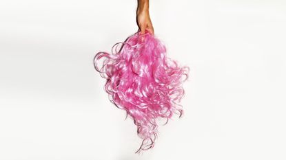 Pink wig