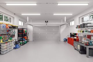 modern organized garage