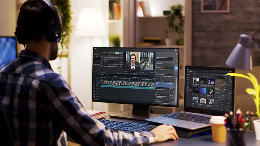 A man using Dalet Flex on a computer