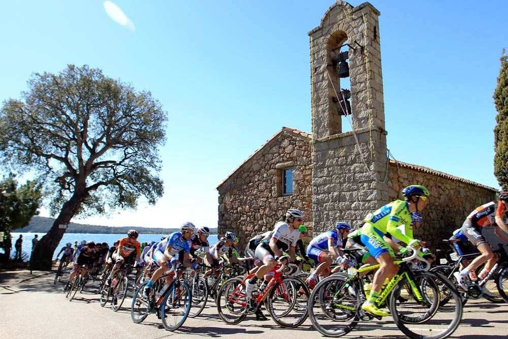 The peloton enjoyed a day out in the Corsican sun