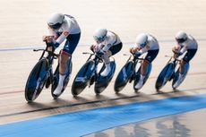 GB's women's team pursuit squad at the European Track Championships