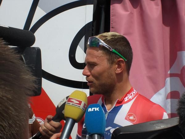 Thor Hushovd hit out at the go-slow yesterday.