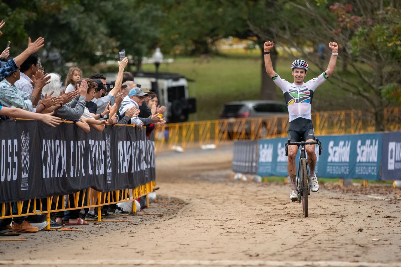 Eric Brunner (Competitive Edge Racing) wins the Charm City CX C2 race in Baltimore