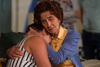 Dot Cotton hugging Lauren Branning