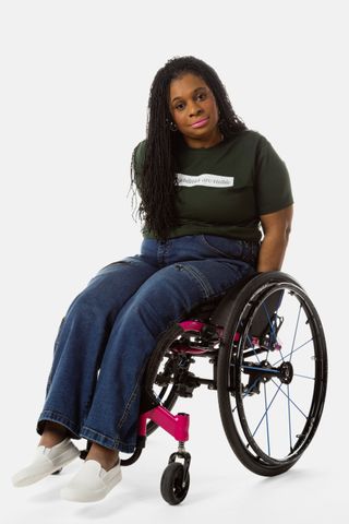 No Limbits Adaptive Women's Dark Wash Wheelchair Pant