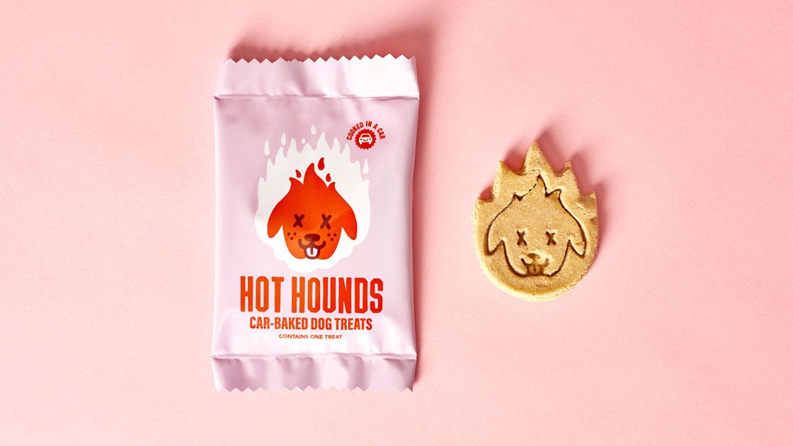 Hot Hounds packaging and treat