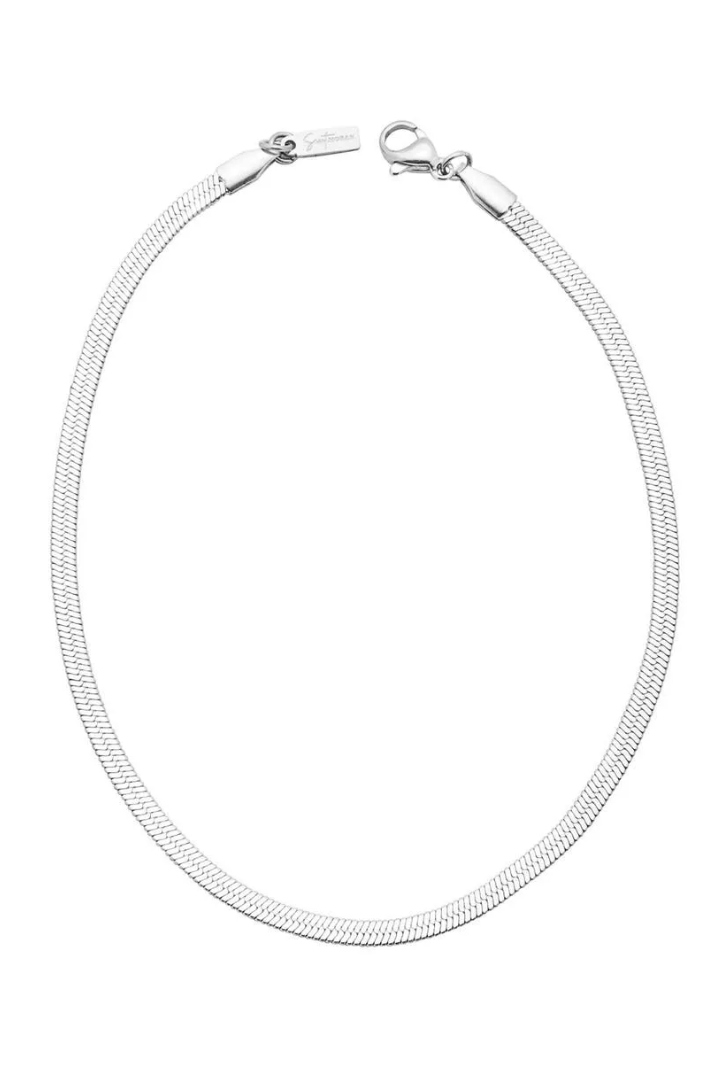 Edie Herringbone Chain Anklet