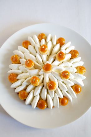 Pastry in the shape of a flower