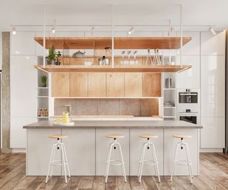 Luxury kitchen with bar