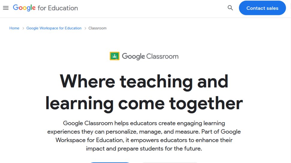 Google Classroom website screenshot (January 2026).