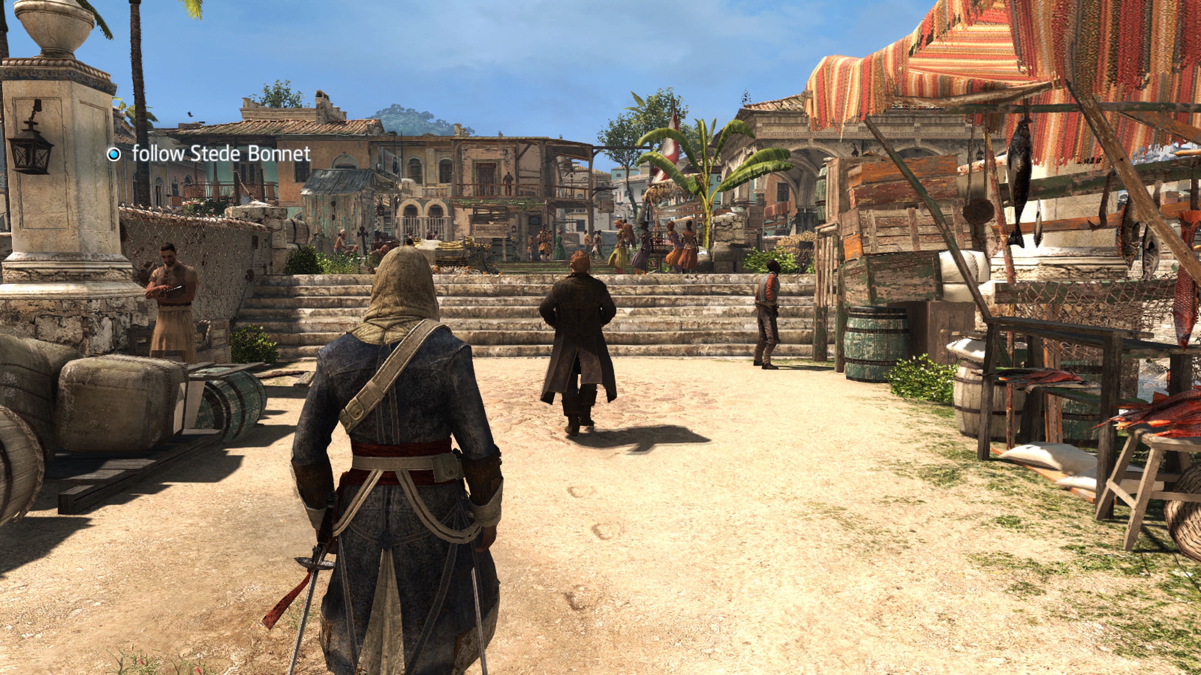 An assassin tails a man across a Havana dockyard