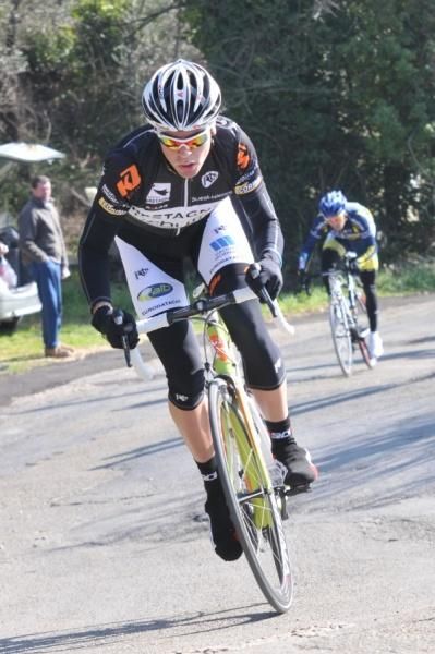 Johan Le Bon (Bretagne - Schuller) solos away to grab KOM points.
