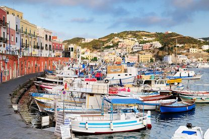 Ponza's harbor: Luring travelers since Odysseus.