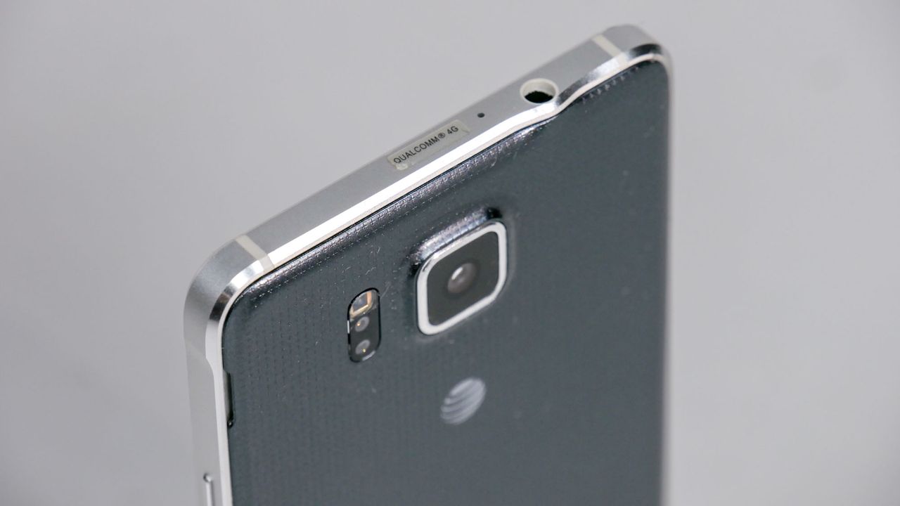 Samsung Galaxy Alpha held in hand.