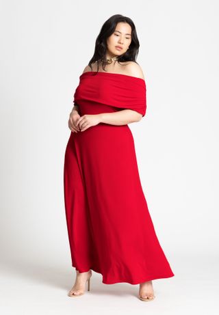 Off the Shoulder Maxi Dress