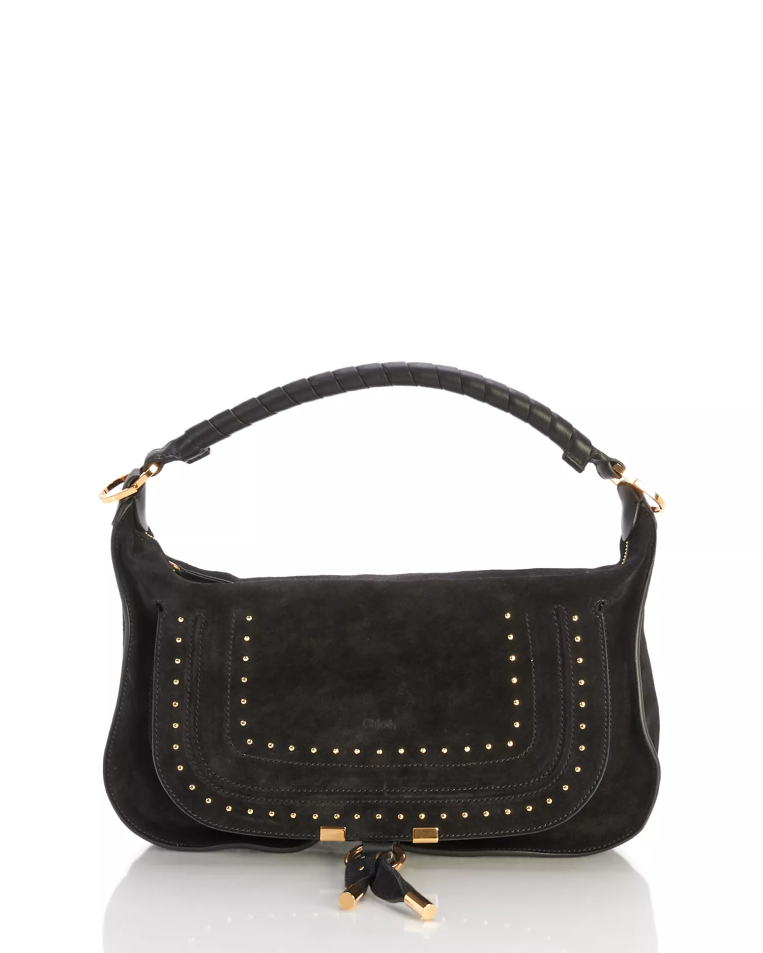 Marcie Small Suede Shoulder Bag
