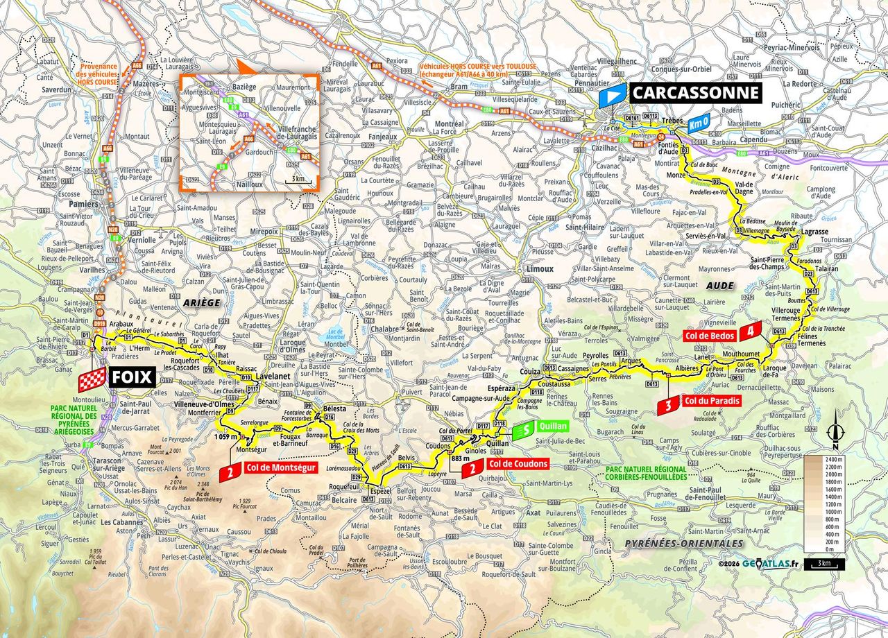 Route information for the 2026 Tour de France