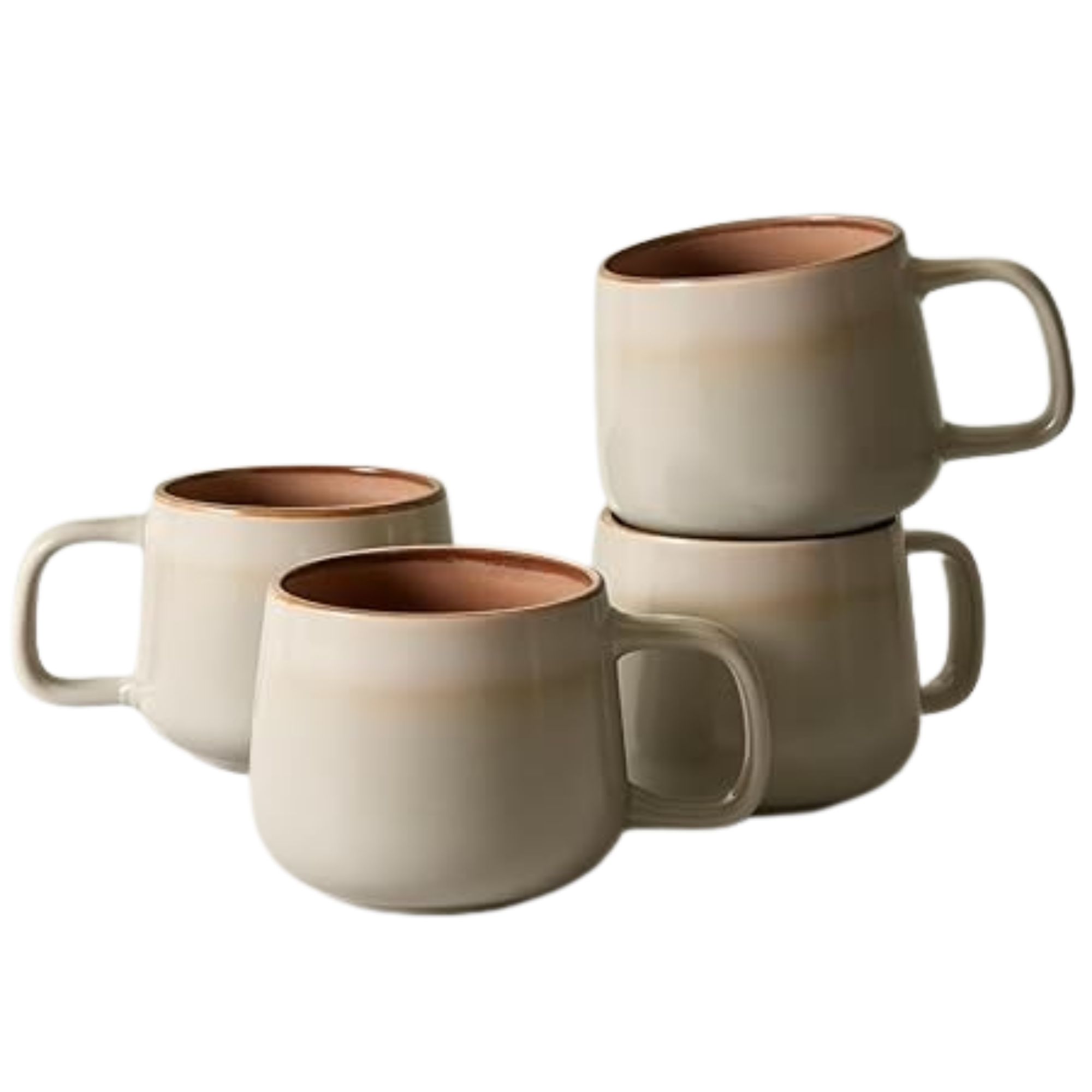 A beige mug set