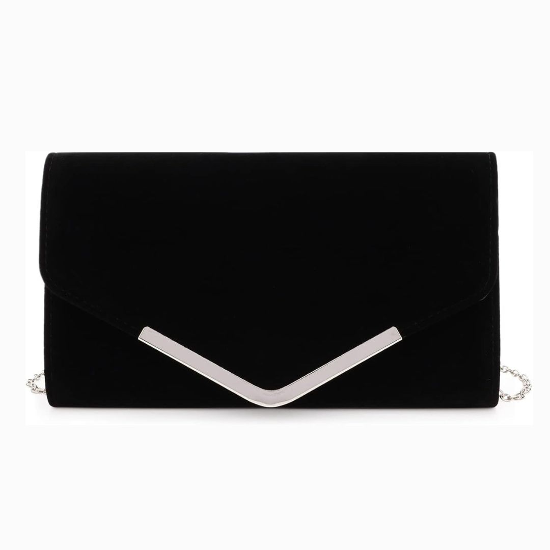 Eveout Velvet Evening Clutch Bag