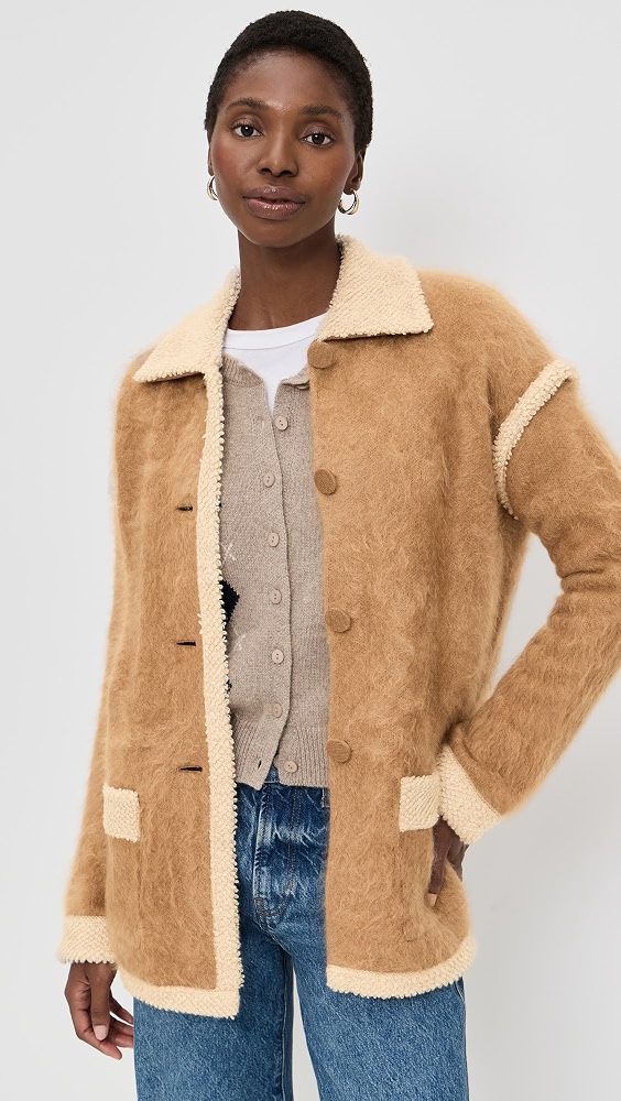 Cashmere Grizzly Jacket - Almond/oatmeal