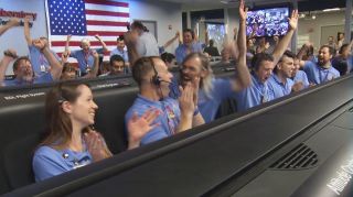 Curiosity's Entry, Descent and Landing Team Cheer Successful Landing
