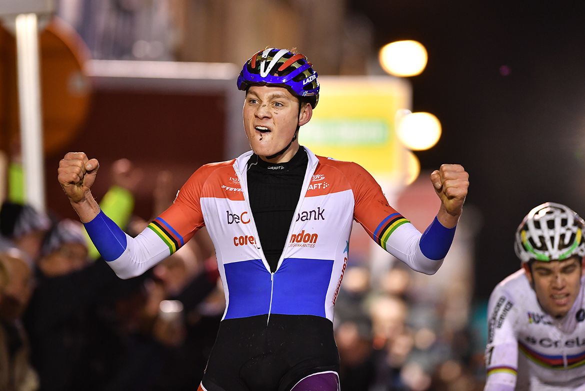 Mathieu van der Poel wins in Diegem