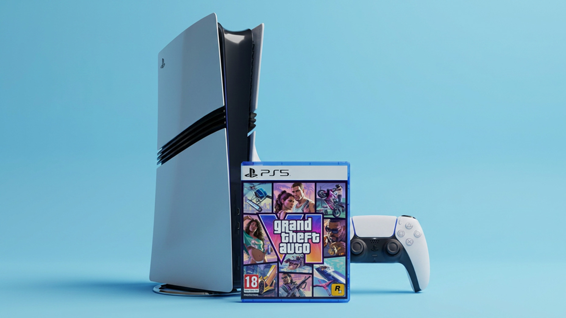 GTA 6 with a PS5 Pro and DualSense controller