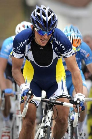 Bjorn Leukemans (Vacansoleil) en route to a second place finish.