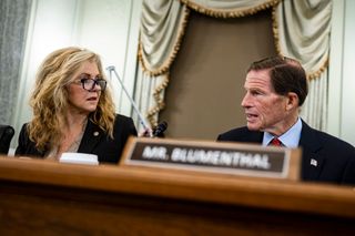 Sens. Marsha Blackburn (R-Tenn.) and Richard Blumenthal (D-Conn.). 