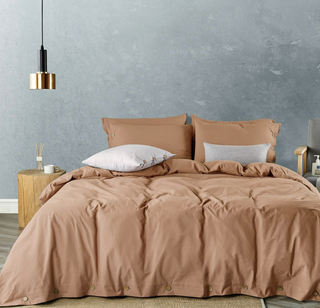 rust colored bed set