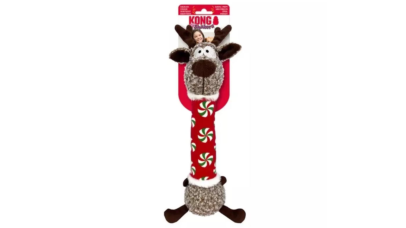 Kong Holiday Shakers Luvs Reindeer Medium Toy