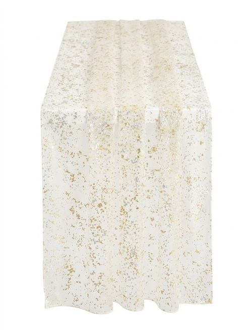 Gold Glitter Gauze Table Runner