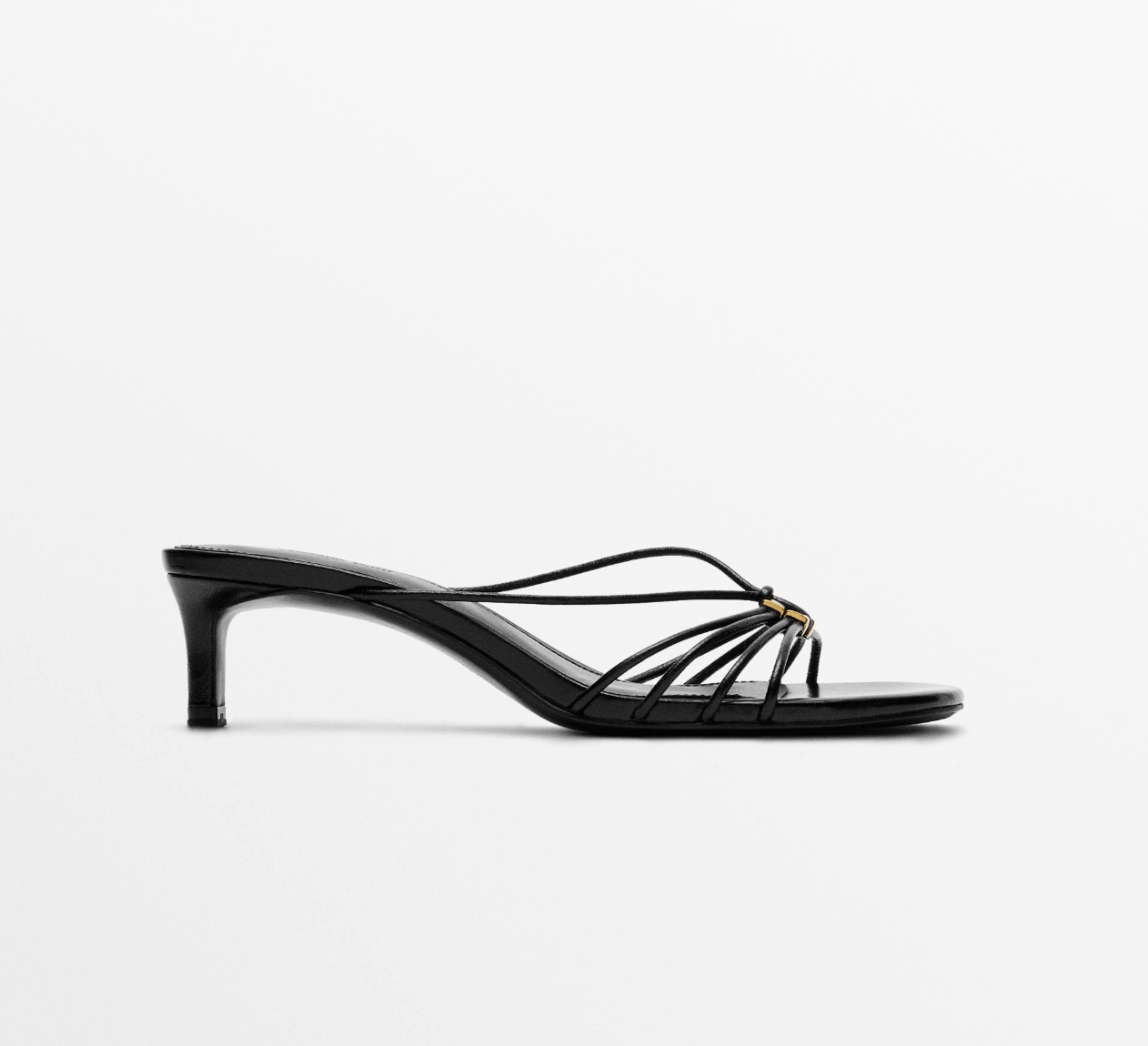 Massimo Dutti, Strappy Heeled Sandals With Embellished Detail