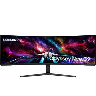 Product shot of Samsung Odyssey Neo 9, one of the best ultrawide monitors