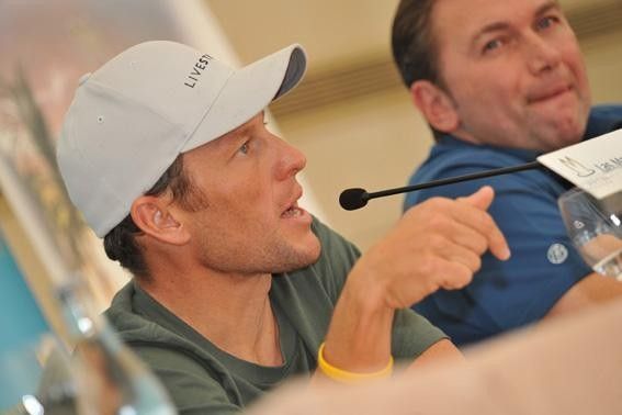 Lance Armstrong says he feels OK "for an old guy".