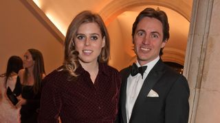 Princess Beatrice of York and Edoardo Mapelli Mozzi attend The Portrait Gala 2019 hosted by Dr Nicholas Cullinan and Edward Enninful to raise funds for the National Portrait Gallery's 'Inspiring People' project at the National Portrait Gallery on March 12, 2019 in London, England