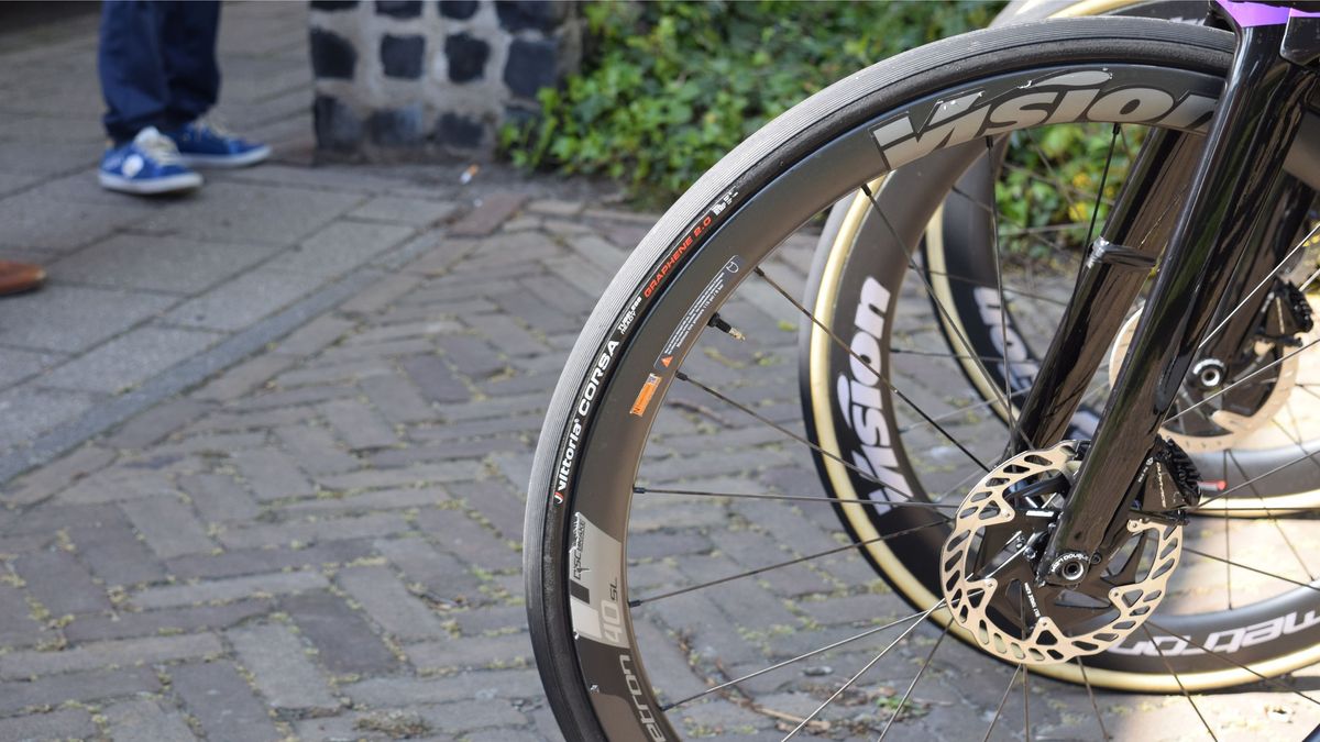 Following Alexander Kristoff's lead, Education First's Matti Breschel raced Scheldeprijs with tubeless Vittoria Corsa tyres