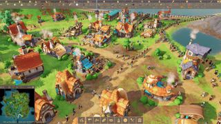 Image of pre-alpha gameplay from fantasy city-builder Pioneers of Pagonia